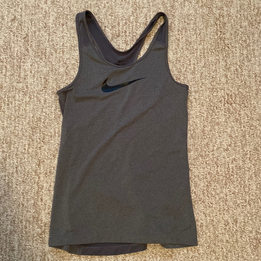 Grey Nike Athletic Muscle Tee